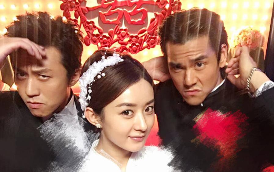 与邓超赵丽颖搞怪自拍