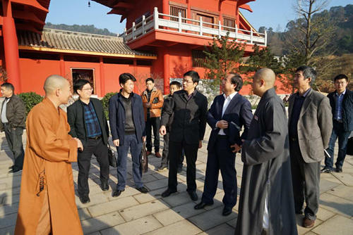 长沙市委常委,市委统战部谭小平部长视察宝宁寺
