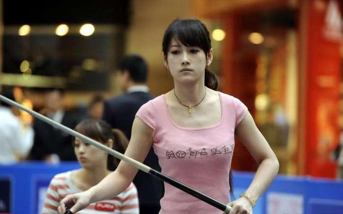 何心如在比赛中.