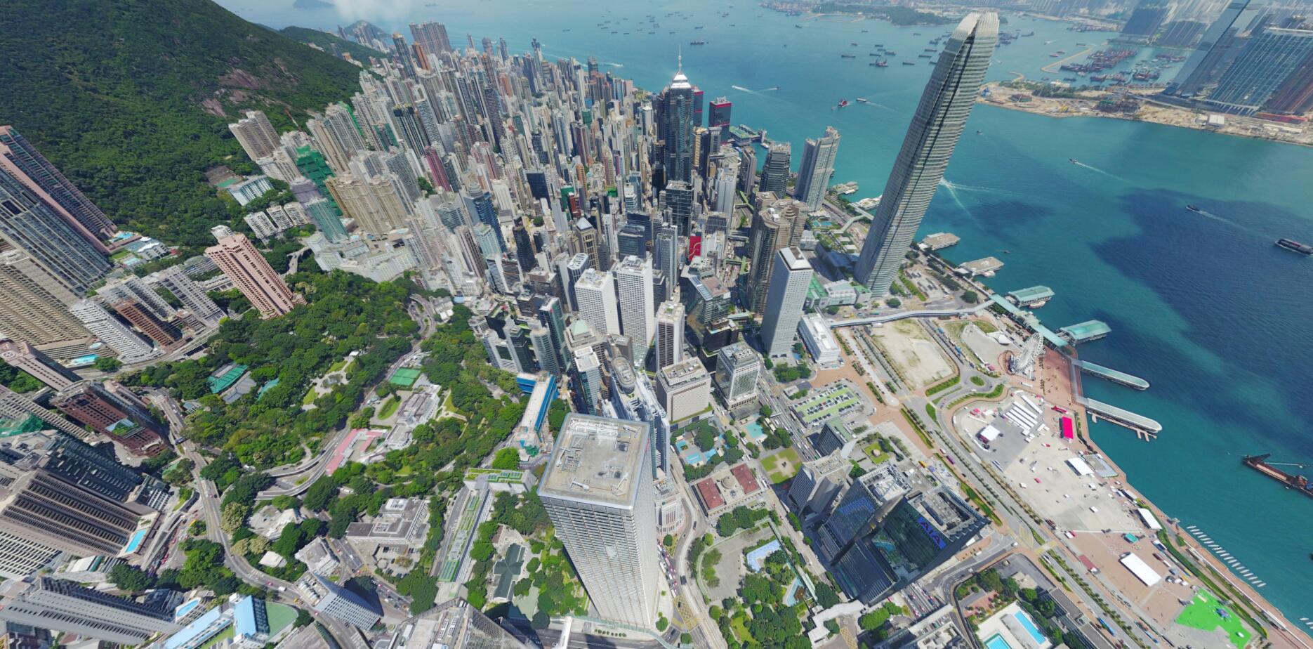 俯瞰香港美景 国人震惊