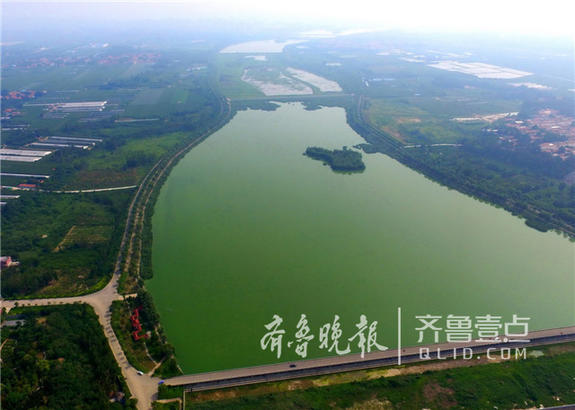 航拍淄博第一河—淄河雨季仍断流
