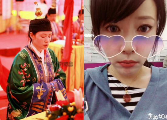 写真女星淡出演艺圈三年考上道士转行当庙婆