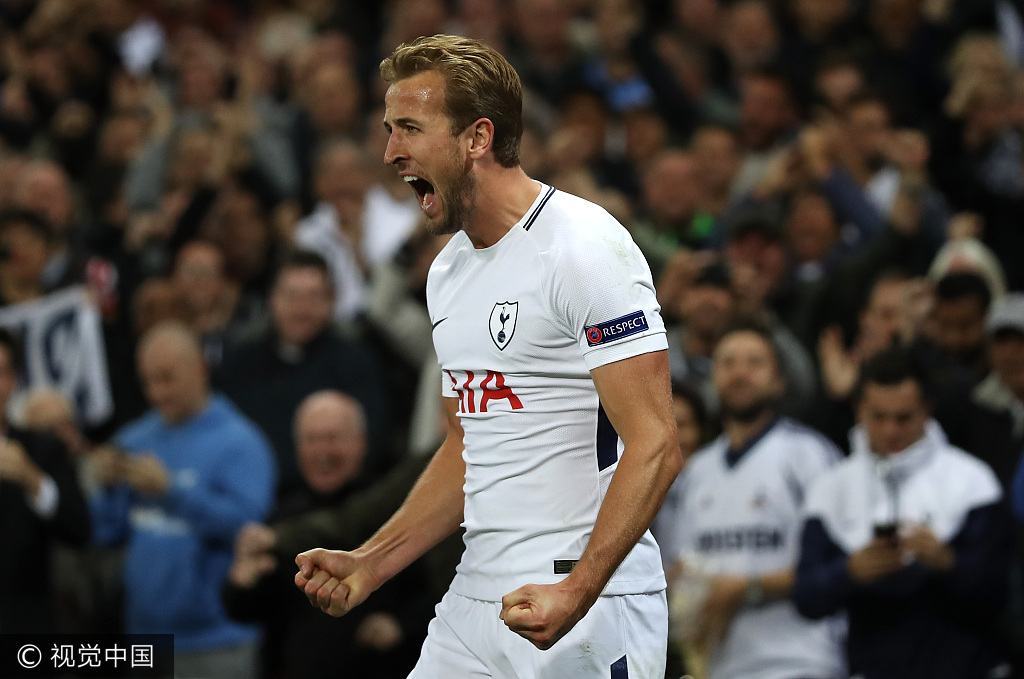 欧冠凯恩两射一传热刺31多特蒙德