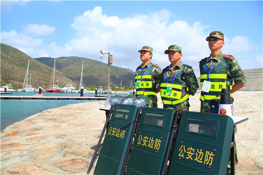 武警海南邊防總隊官兵做好博鰲周邊重點地帶的瞭望警戒工作武警海南