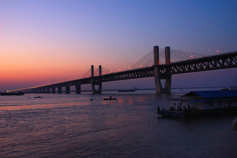 安庆海口长江大桥图片