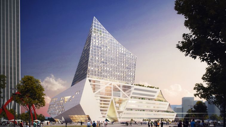 深圳前海新地标 前海国际金融交流中心建筑设计方案公布__凤凰网