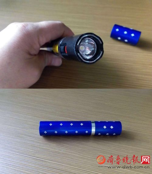 口红电击器属管制物品不能带上火车 泰安站半月查没3个