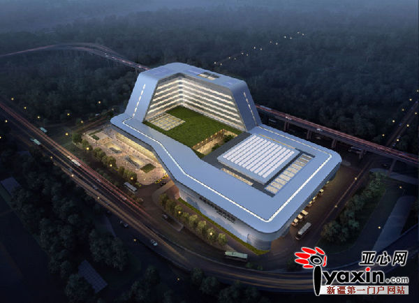 高铁长途汽车站效果图