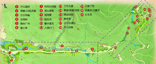 济南佛慧山景区路线图图片