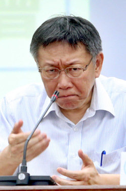 台北市长柯文哲.联合报系记者屠惠刚/摄影