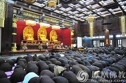 江西庐山东林寺24小时经行法会圆满结束