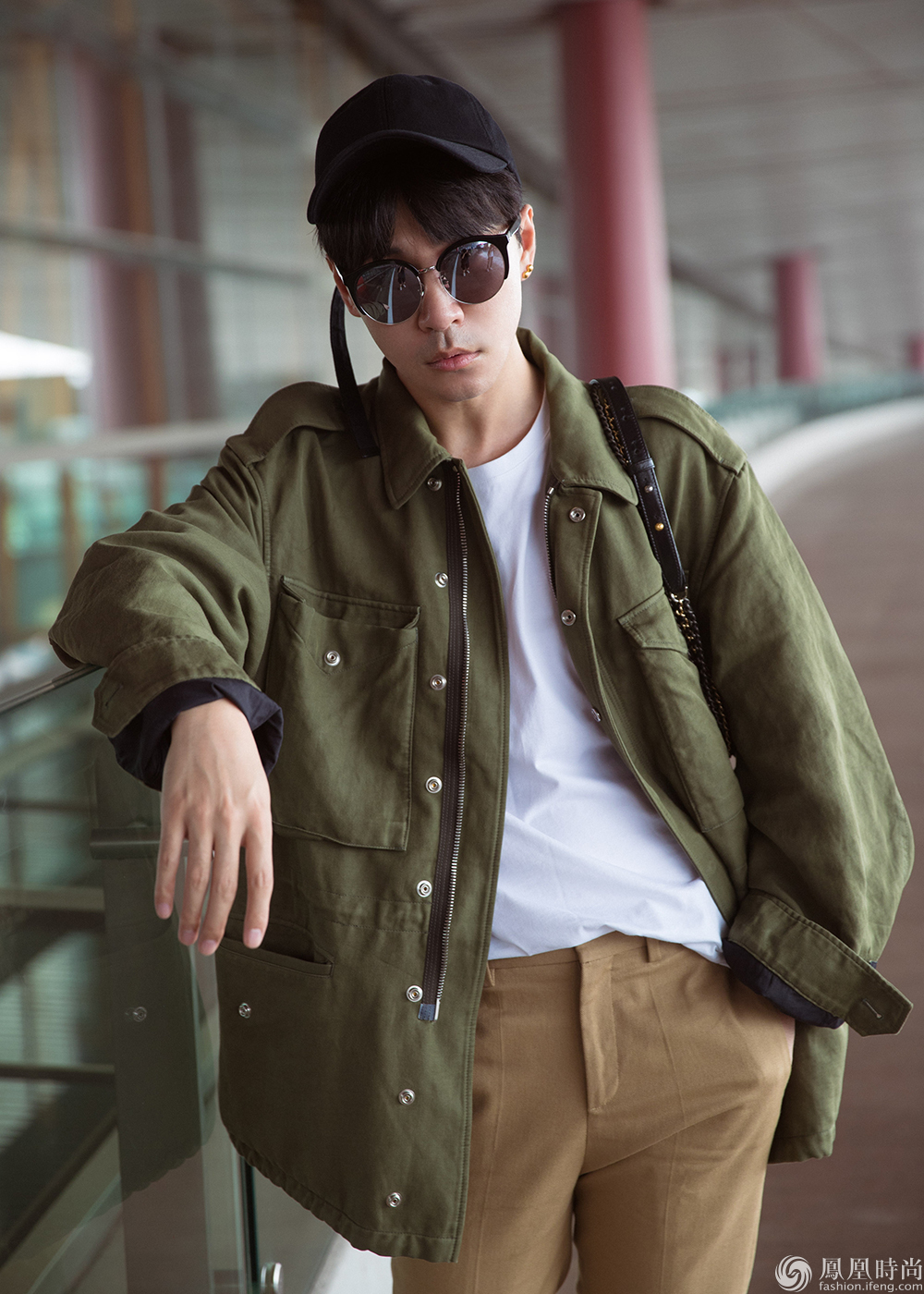 韩火火出发纽约时装周 机场look玩转初秋最时尚