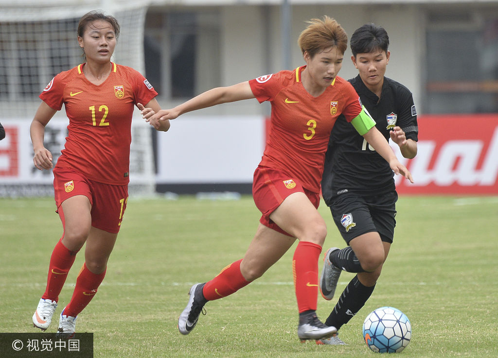 u19女足亞洲盃-中國2-0勝泰國