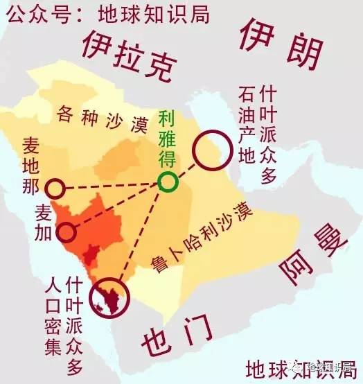 和庞大的国土面积比起来,沙特的人口很少.