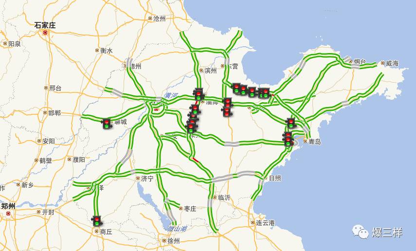 如果以上路段發生長時間,大面積擁堵,可選擇濟青南線(g2京滬高速濟南