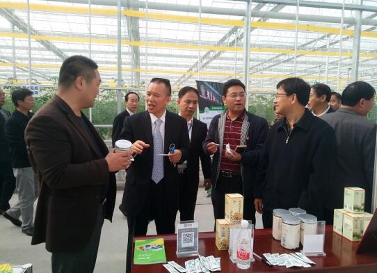 郭吉明汇报产品研发情况颐寿园蜜蜂大使涂超向消费者介绍蜂产品本次