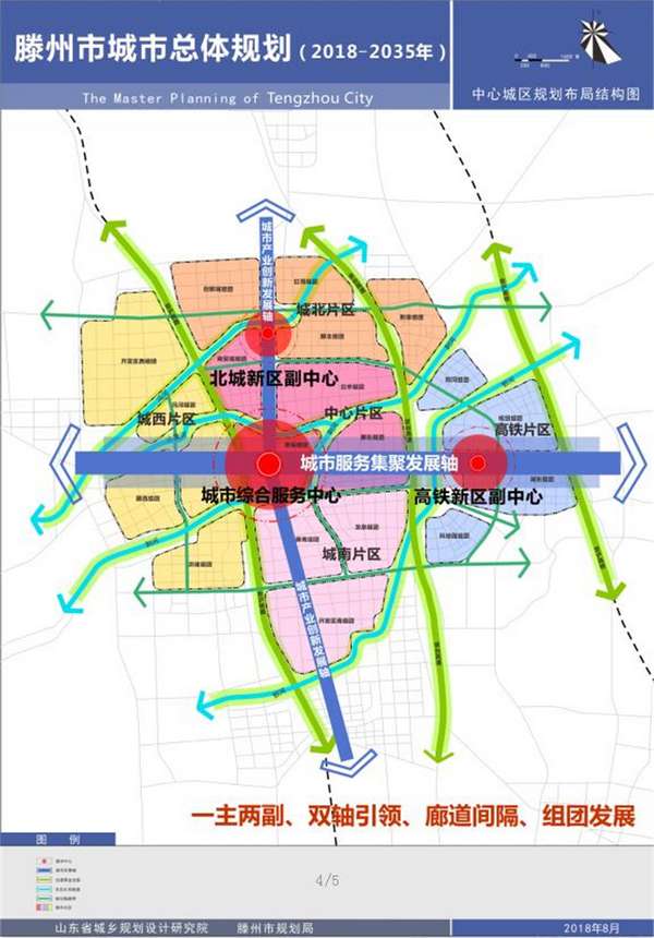 滕州将规划形成"一核一圈三区多点"空间结构